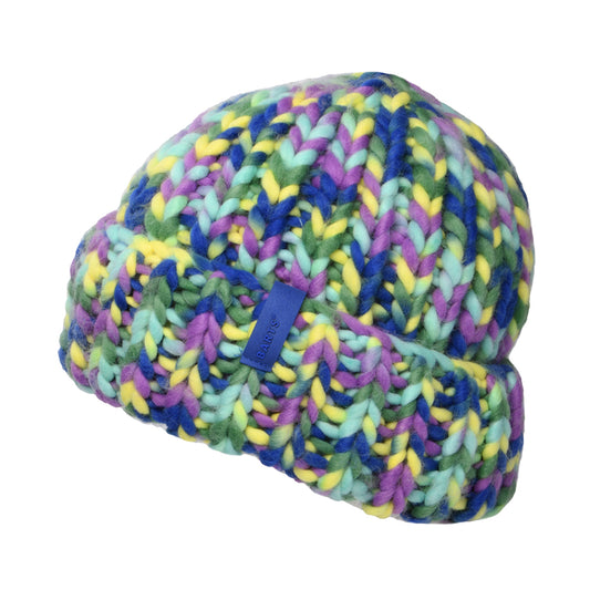 Gorro Beanie Miterra Reciclado Teñido multicolor de Barts - Violeta-Lima
