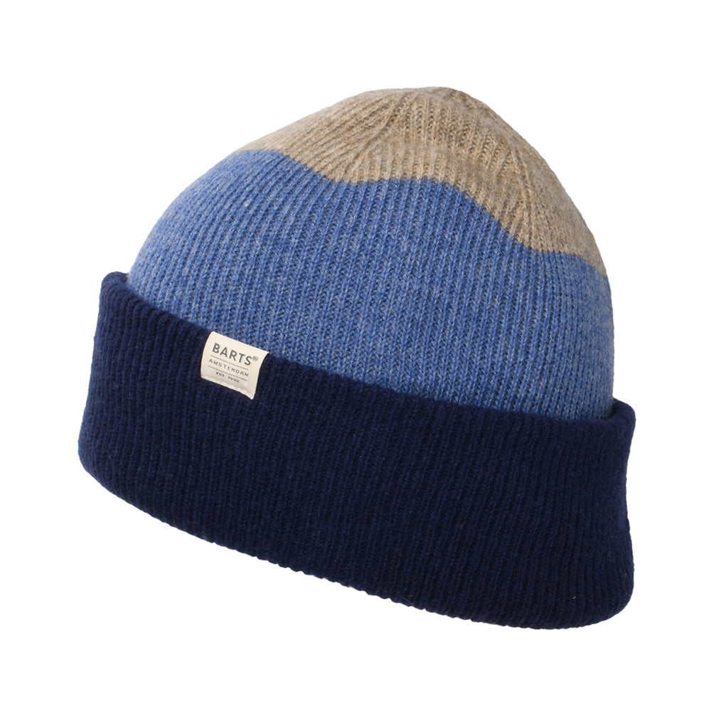 Gorro Beanie Walnur de lana merino de Barts - Azul