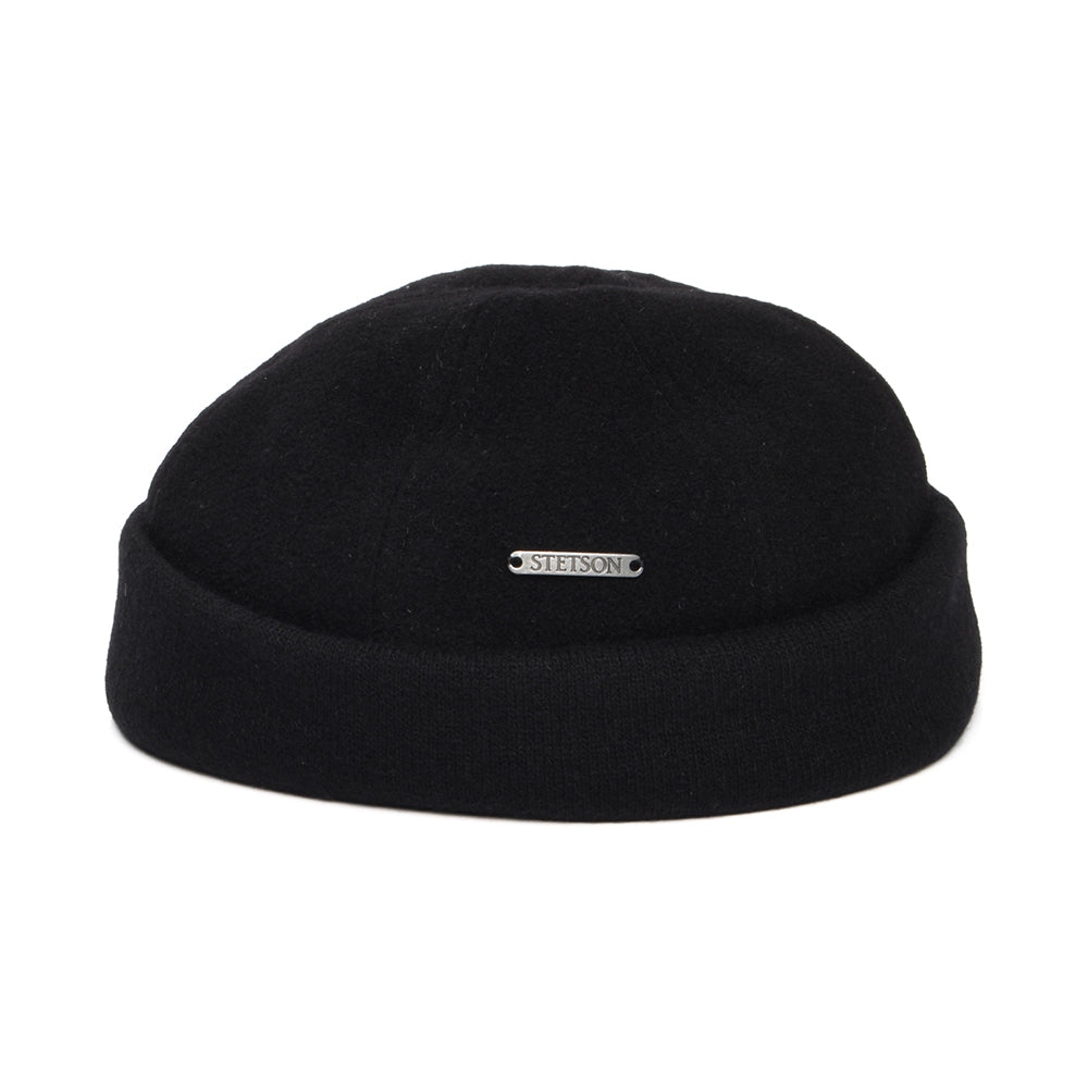 Gorro Beanie Docker Sparr de lana-cachemir de Stetson - Negro