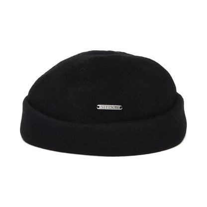 Gorro Beanie Docker Sparr de lana-cachemir de Stetson - Negro