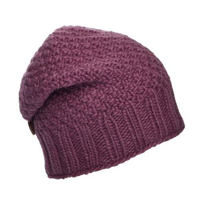 Gorro Beanie con botón de Kusan - Malva