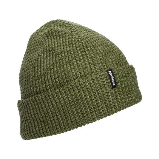 Gorro Beanie Snowdrifter punto gofre de Patagonia - Verde Oliva