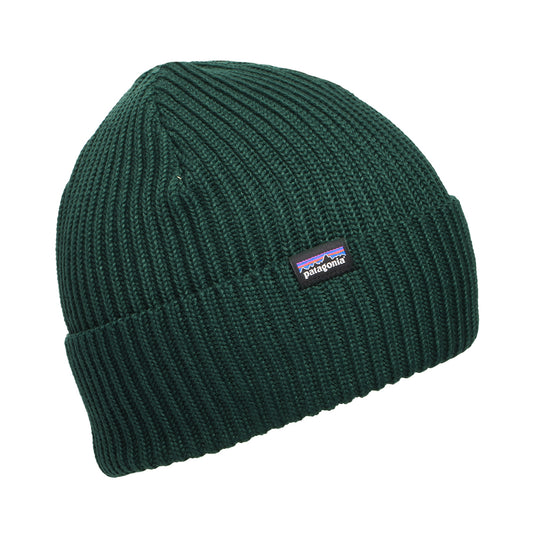 Gorro Beanie Fishermans con vuelta de Patagonia - Verde Oscuro