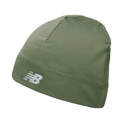 Gorro Beanie Calavera ligero de New Balance - Oliva Oscuro