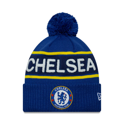 Gorro con pompón Sport Cuff Lion Crest Chelsea FC de New Era - Azul Real