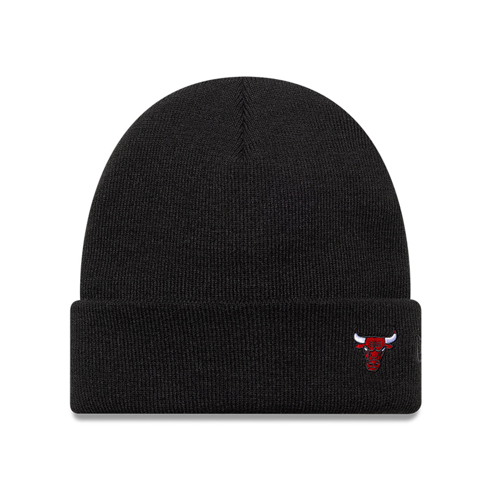 Gorro Beanie NBA Mini Logo Cuff Chicago Bulls de New Era - Negro