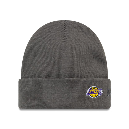 Gorro Beanie NBA Mini Logo Cuff L.A. Lakers de New Era - Grafito