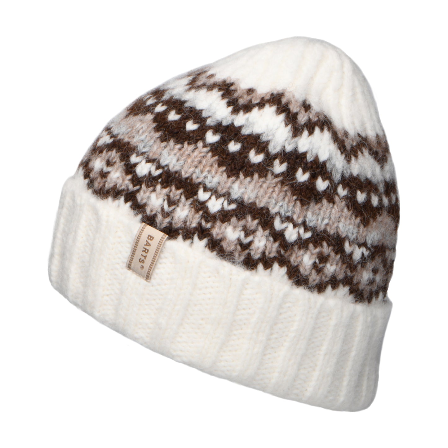 Gorro Beanie reciclado de Barts - Crema-Marrón