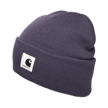 Gorro Beanie Ashley con vuelta de Carhartt WIP - Morado Empolvado