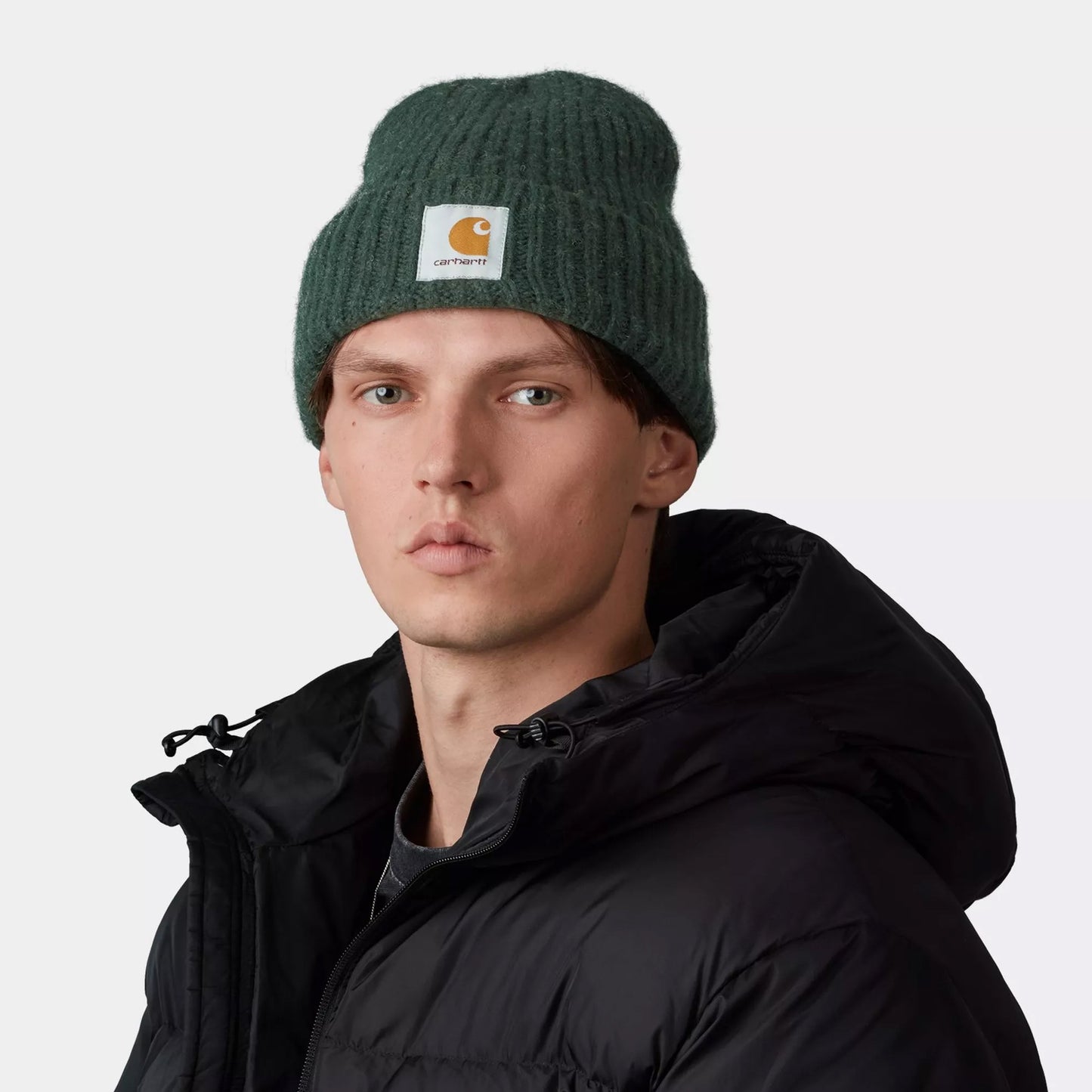 Gorro Beanie Anglistic de Carhartt WIP - Verde Musgo Oscuro