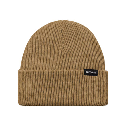 Gorro Beanie Gordan reciclado con vuelta de Carhartt WIP - Camel