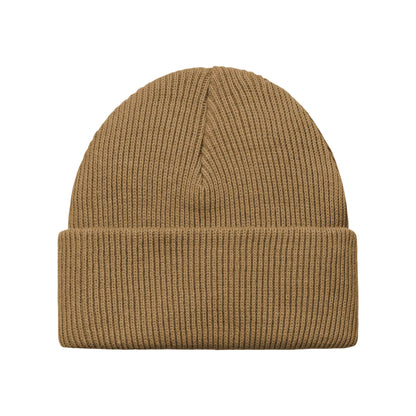 Gorro Beanie Gordan reciclado con vuelta de Carhartt WIP - Camel