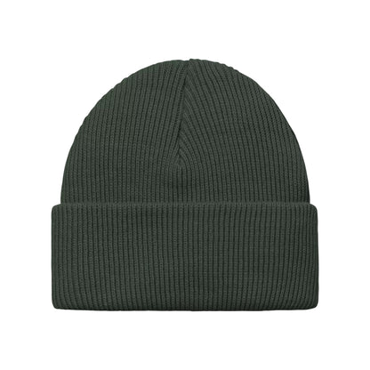 Gorro Beanie Gordan reciclado con vuelta de Carhartt WIP - Verde Musgo Oscuro