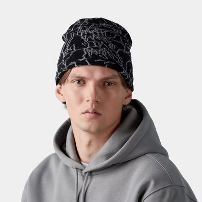 Gorro Beanie de mezcla de algodón de Carhartt WIP - Negro-Blanco