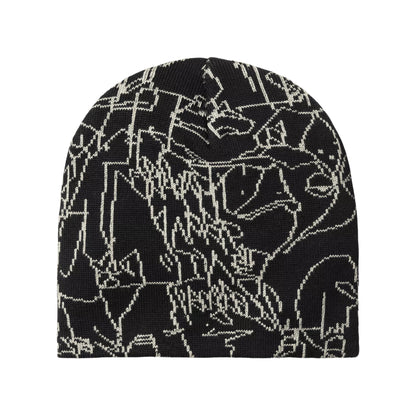 Gorro Beanie de mezcla de algodón de Carhartt WIP - Negro-Blanco