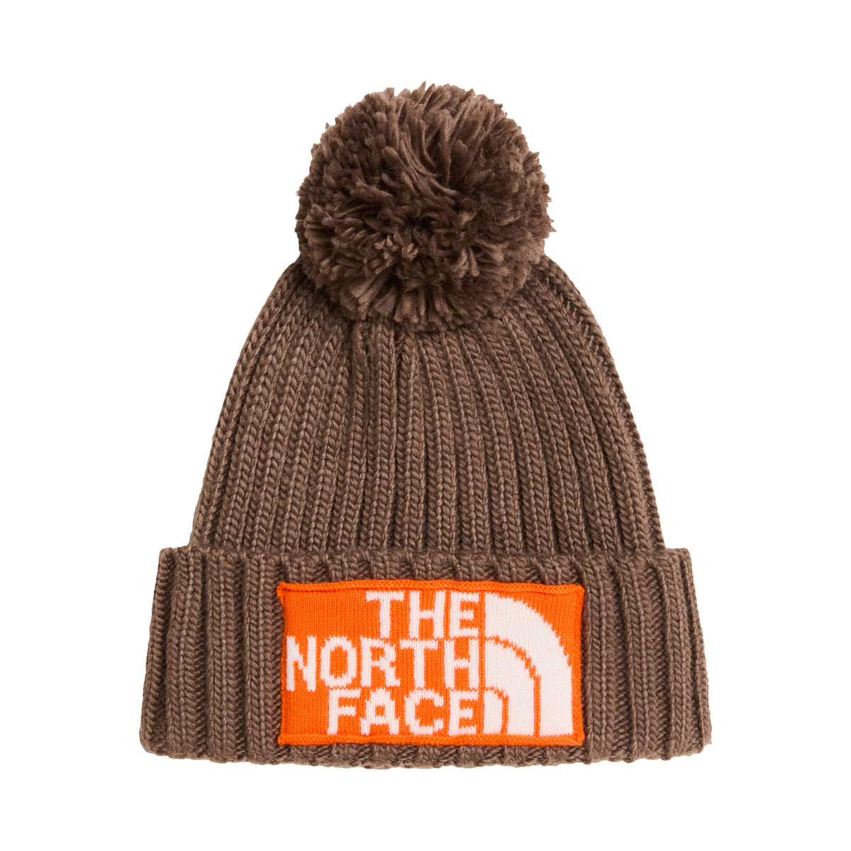 Gorro con pompón Heritage Ski Tuke reciclado de The North Face - Marrón Ahumado-Naranja