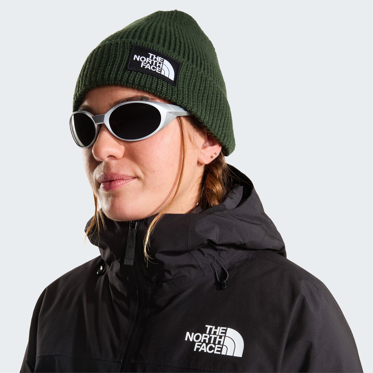 Gorro Beanie TNF Logo Box reciclado de The North Face - Verde Botella