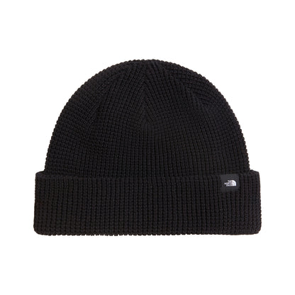 Gorro Beanie TNF pescador punto gofre de The North Face - Negro