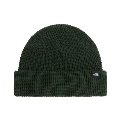 Gorro Beanie TNF pescador punto gofre de The North Face - Verde Botella