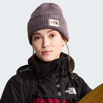 Gorro Beanie Salty Bae reciclado Space-Dyed de The North Face - Malva Oscuro
