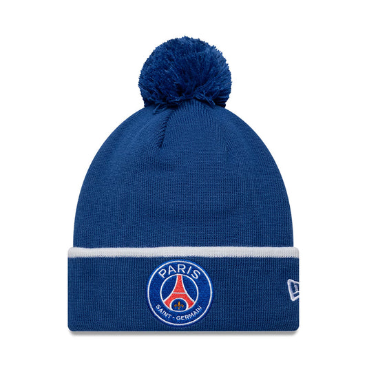 Gorro con pompón Core Cuff Paris Saint-Germain FC de New Era - Azul