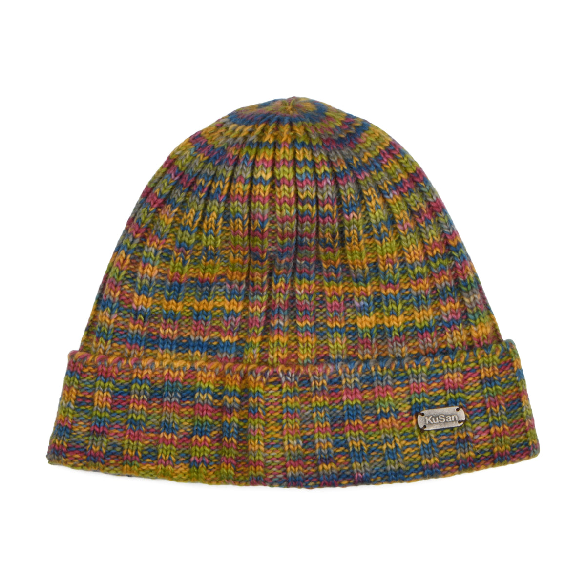 Gorro Beanie Confetti con vuelta de canalé de Kusan - Multicolor