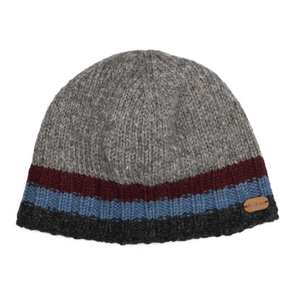 Gorro Beanie Hi Rib de Kusan - Gris-Ciruela