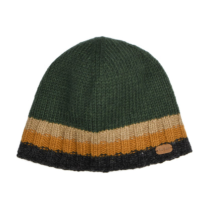 Gorro Beanie Hi Rib de Kusan - Verde-Camel