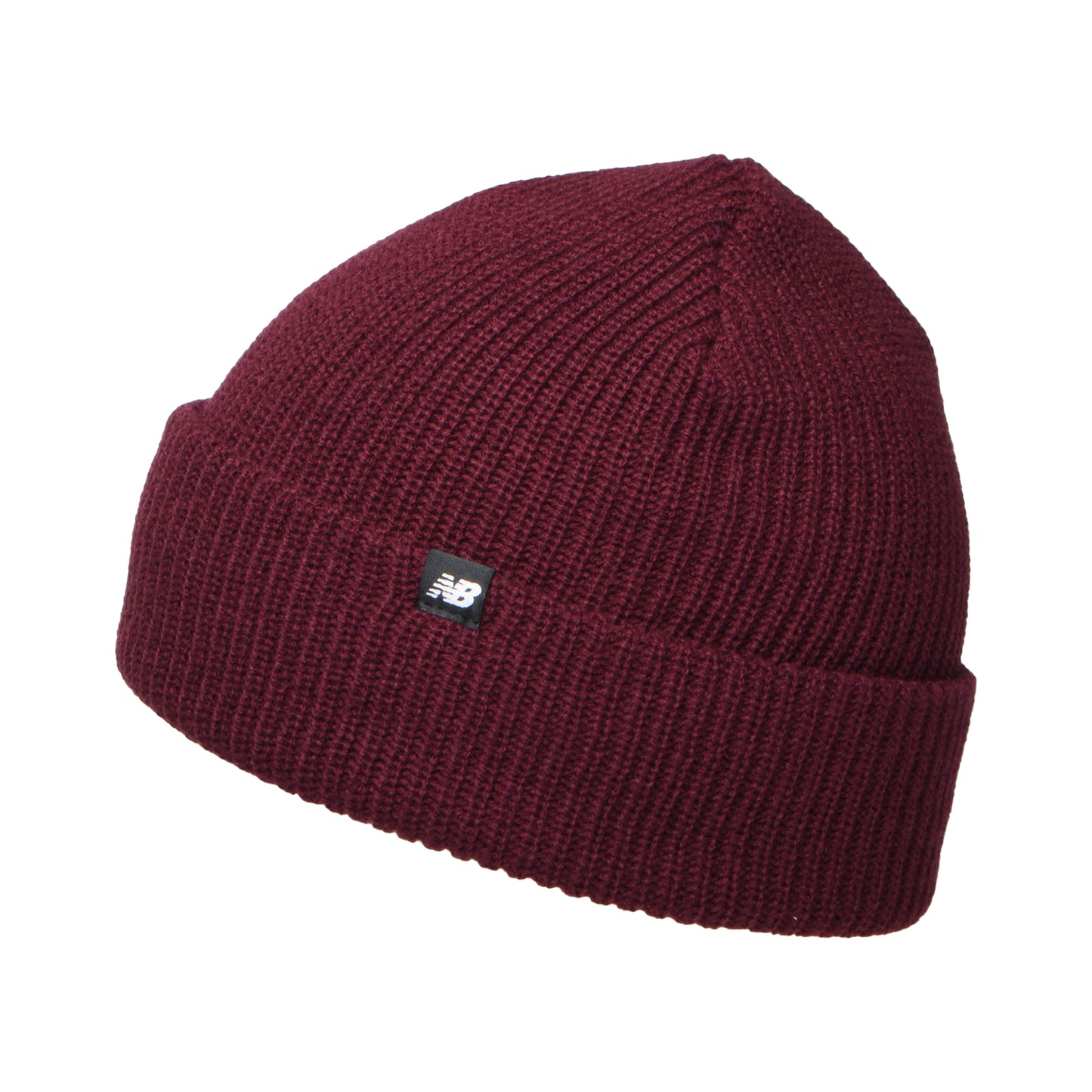 Gorro Beanie de pescador punto acanalado de New Balance - Vino