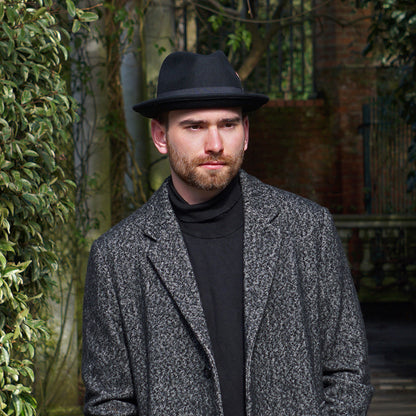 Sombrero flexible Blues Trilby de Jaxon & James Negro al por mayor