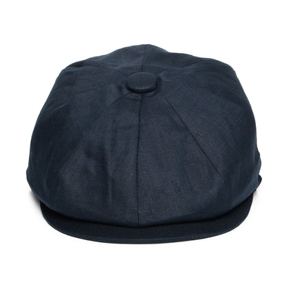 Gorra Newsboy de lino de Jaxon & James Azul Marino al por mayor