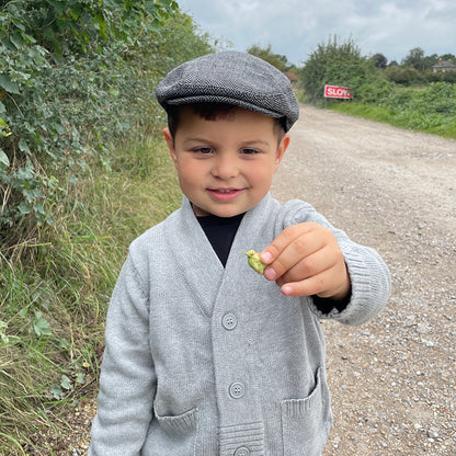 Gorra plana infantil de Jaxon & James Gris al por mayor