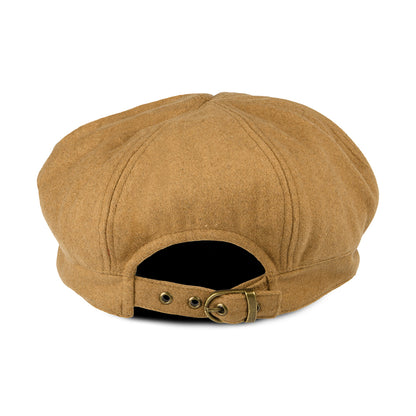 Gorra Baker Boy de mezcla de lana de sur la tête Camel al por mayor