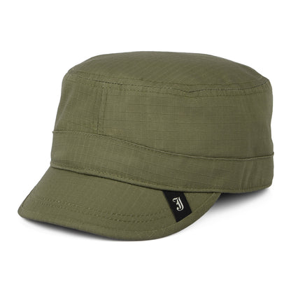 Gorra militar Cadet de Jaxon & James Verde Oliva al por mayor