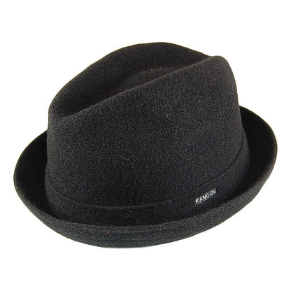 Sombrero Trilby Wool Player de lana de Kangol - Negro