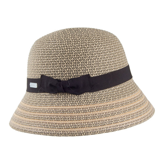 Sombrero Cloche Tricia de Betmar - Múltiples tonalidades de negro