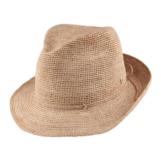 Sombrero Trilby Fai de paja de Helen Kaminski - Natural