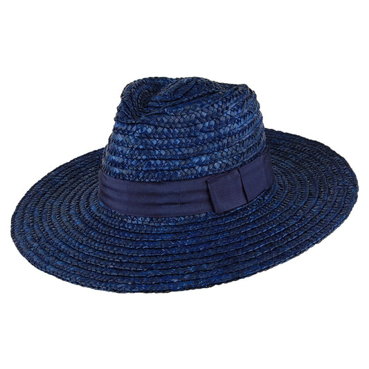 Sombrero de sol Joanna de paja de Brixton - Azul Marino