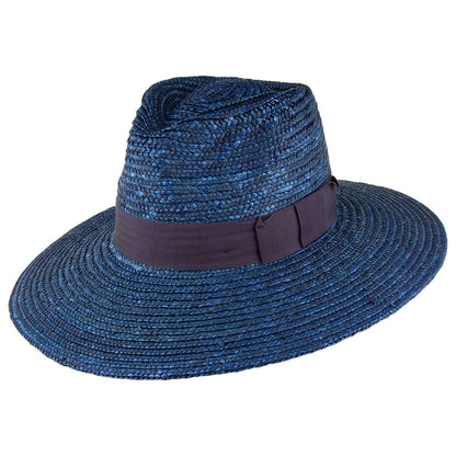 Sombrero de sol Joanna de paja de Brixton - Azul Oscuro