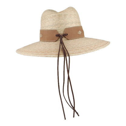 Sombrero Fedora Safari Bianca de ala ancha de Brooklyn Hat Co. - Natural