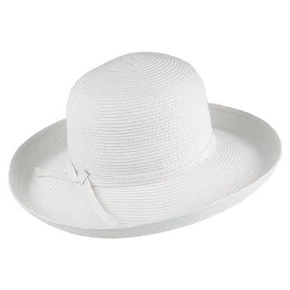 Sombrero mujer Traveller plegable de sur la tête - Blanco