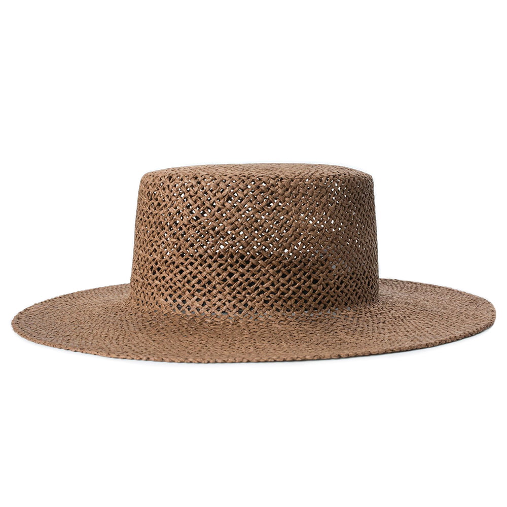 Sombrero Whitney de paja de Brixton - Marrón