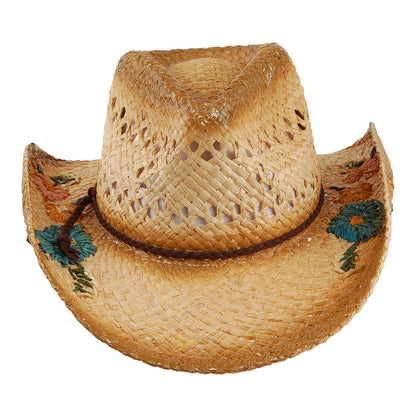 Sombrero Cowboy San Minata de rafia de Scala - Natural