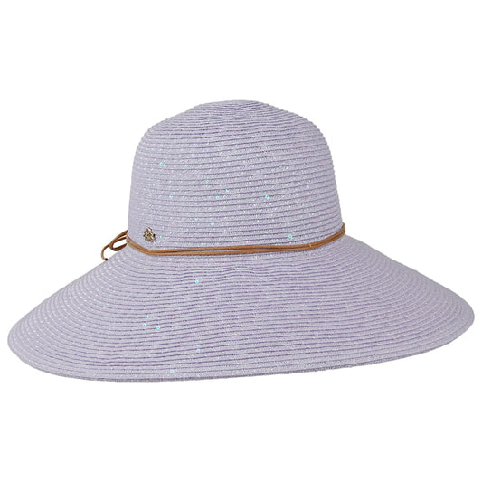 Sombrero Waverly de trenza de papel de Cappelli - Lavanda