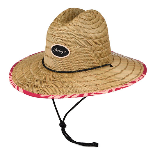 Sombrero de Guardacosta mujeres Capri de paja de Hurley - Natural