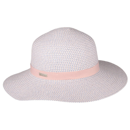 Sombrero Ribbon Flexible de Seeberger - Rosa-Azul Claro