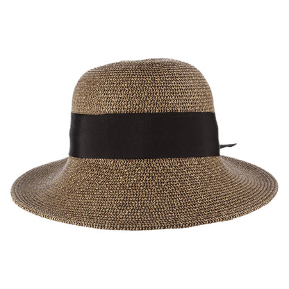 Sombrero de paja de Scala - Natural-Negro