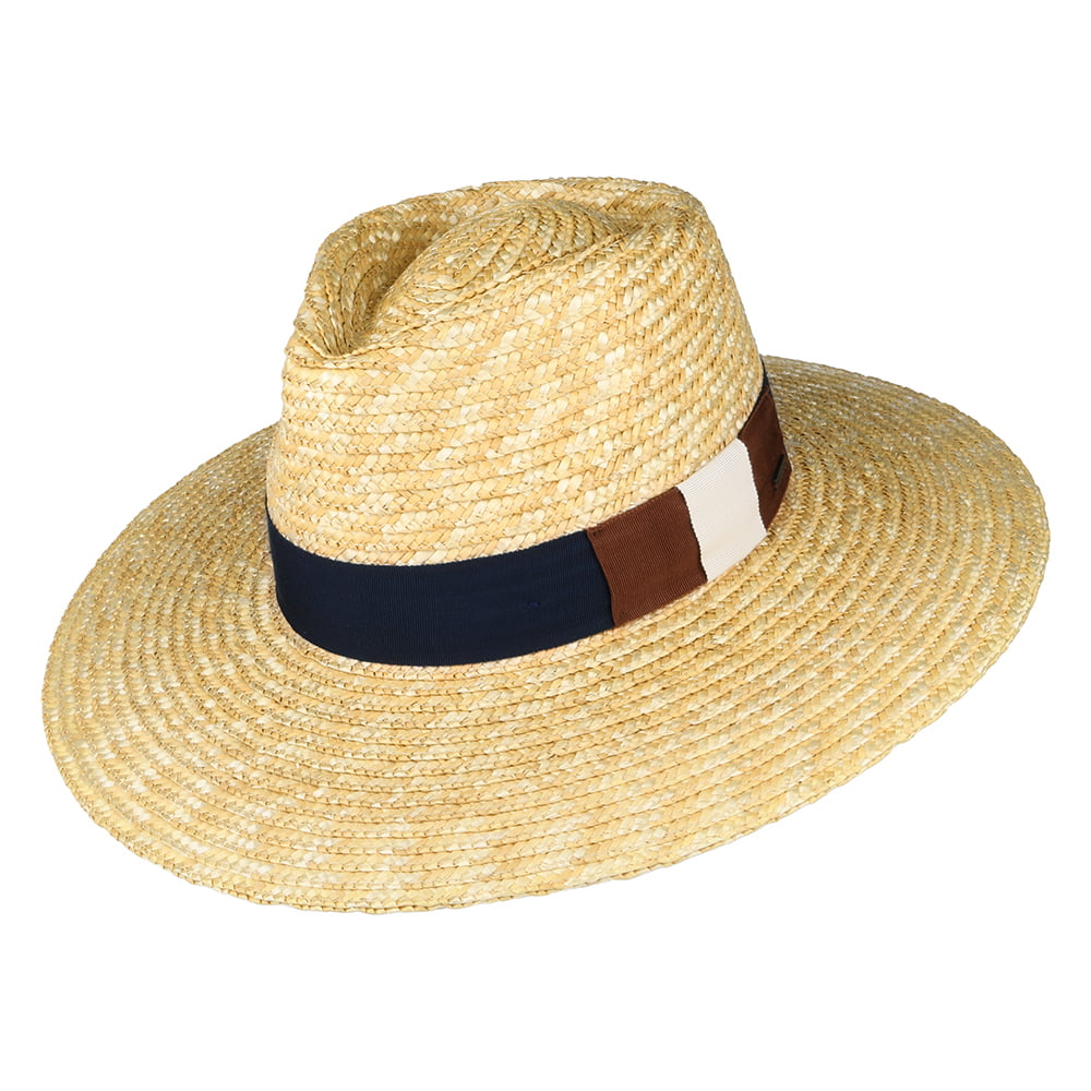 Sombrero de sol Joanna de paja de Brixton - Miel