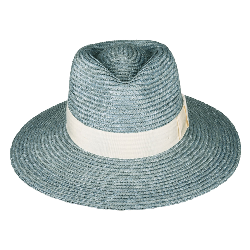Sombrero Joanna Ala corta de paja de Brixton - Azul Ártico