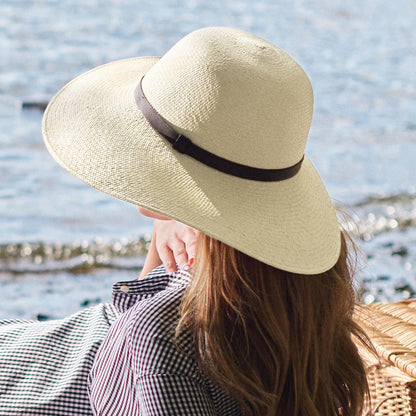 Sombrero de sol Panama mujer Blenheim Big Brim de Failsworth - Natural